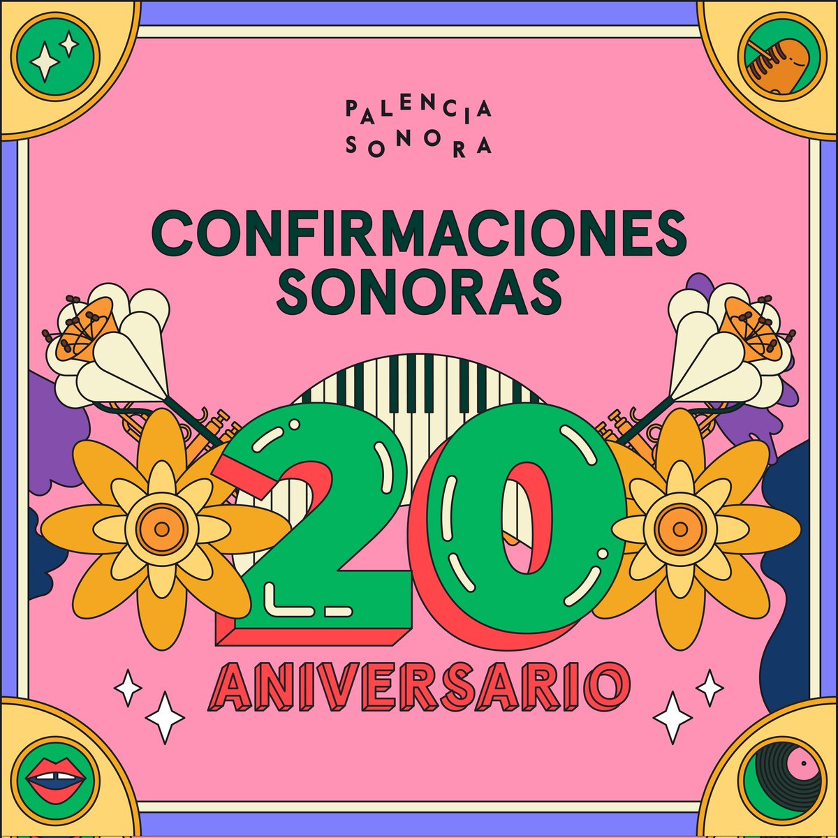 PalenciaSonora's tweet photo. 🥰 ¡Mañana nos esperan las primeras 1️⃣0️⃣ #confirmacionessonoras de nuestro (y vuestro) 2️⃣0️⃣ aniversario!
🎫 Abonos generales, VIP y zona de en https://t.co/Jt6i3JJFBw.
🎼 Puedes suscribirte desde ya a nuestra playlist en Spotify: https://t.co/voGkm0tmyH https://t.co/sRVrbIDnqK