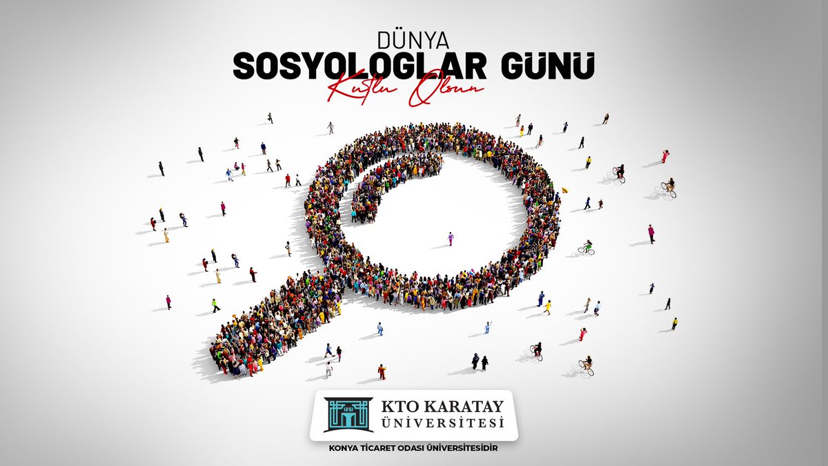 İnsan ve toplumu merkeze alarak değişen ve dönüşen sorunlara ışık tutan başta Sosyoloji Bölümü akademisyenlerimiz ve öğrencilerimiz  olmak üzere, tüm sosyologların ❝Dünya Sosyologlar Günü❞ kutlu olsun. 

#Sosyoloji #DünyaSosyologlarGünü
