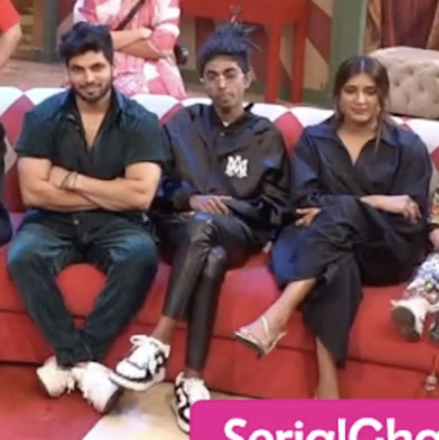 billypal's tweet photo. #Biggboss16 #BiggBoss @BiggBoss Tight leather pants, Nail Polish, sitting cross legged, MCSTan is very feminine isnt he sitting next to his boyfriend. #priyankit𓃵 #PriyankaIsTheBoss #PriyankaChaharChaudhary #PriyankaChaharChoudhury #PriyankaChaharChoudhary𓃵 #Priyanka https://t.co/anoVp0CdCD