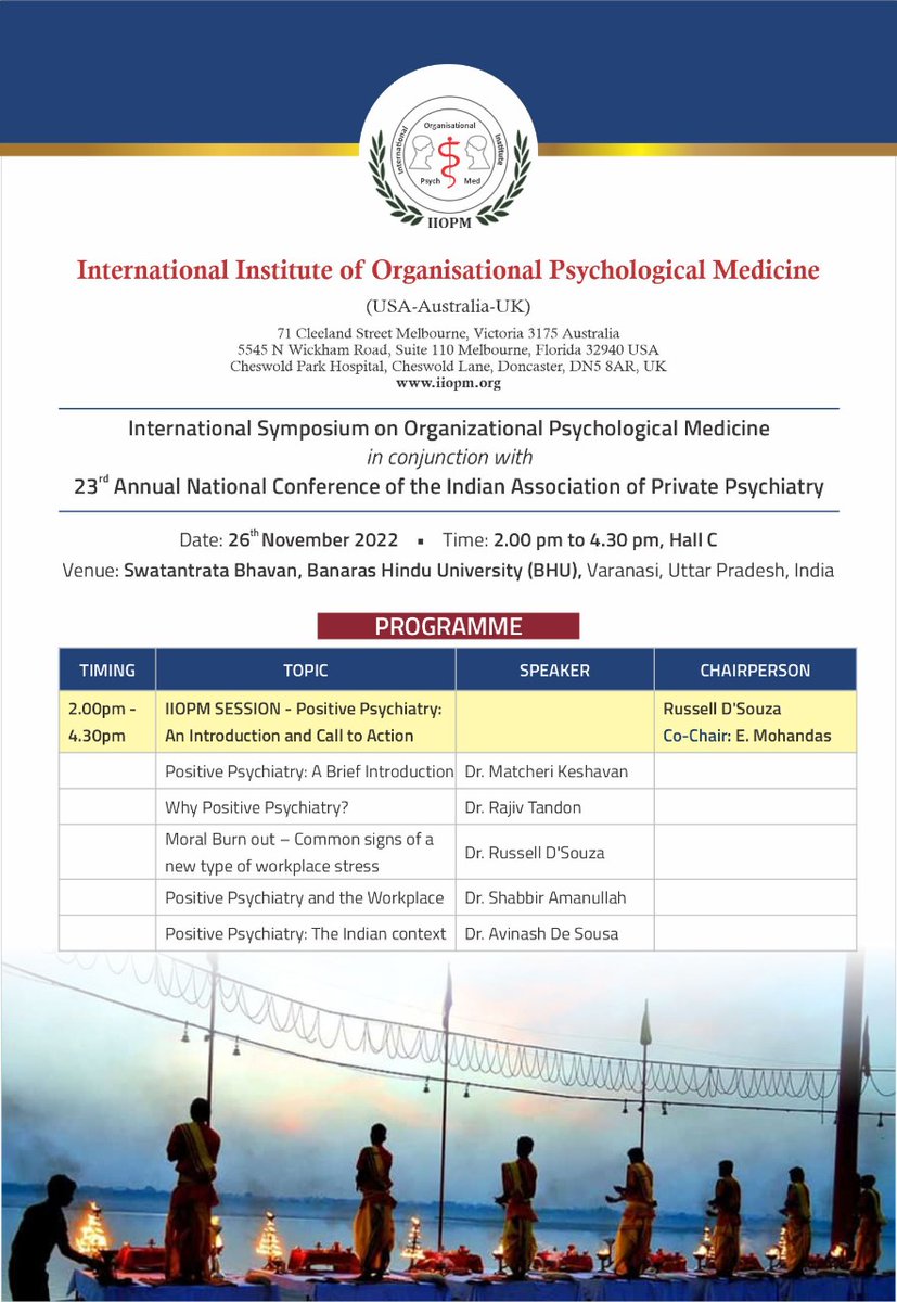 anciapp2022's tweet photo. #ANCIAPP2022 IIOPM 

Register Now: https://t.co/HZSk35WTWm
Website: https://t.co/A4L17RytPo

#varanasi #mentalhealth #bipolar 
#mentalhealthawareness #depression 
#anxiety #mentalillness #ocd 
#mentalhealthmatters #stress 
#suicide #autism #therapy 
#mentalillnessawareness https://t.co/TRXbAqopIM