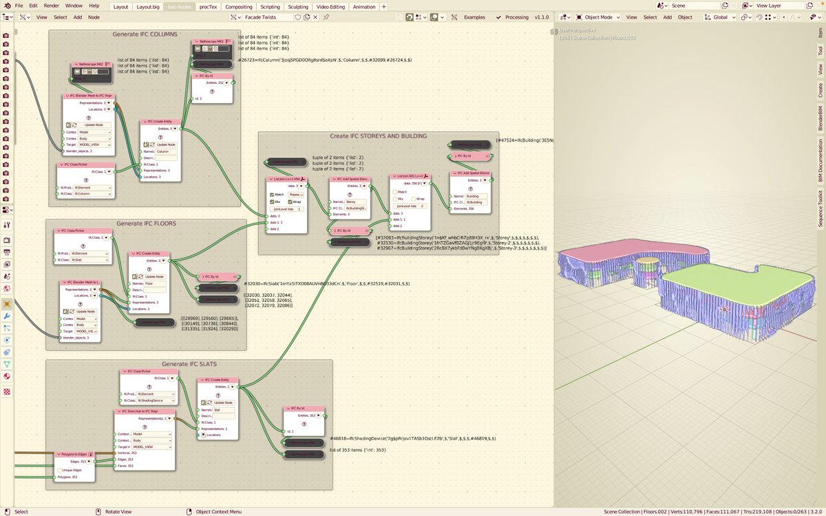 aothms's tweet image. It's a wrap for our Google Summer of Code student Martyna. Well done! Visual programming on #IFC #BIM models. Read the full story here community.osarch.org/discussion/124…