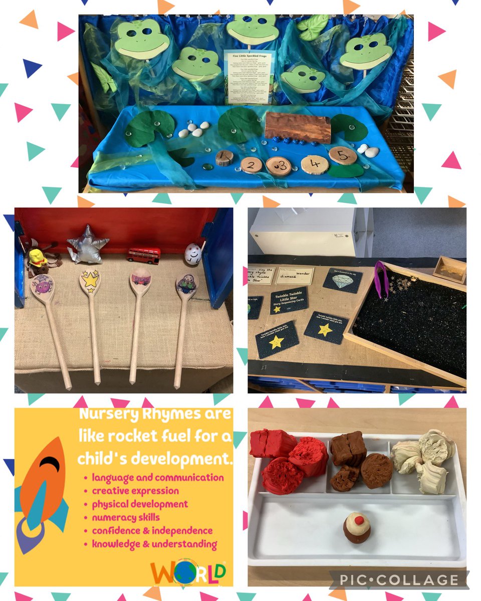 Reception @StJosephStBede are ready for a busy week for #WorldNurseryRhymeWeek #SJSBEYFS #SJSBEnglish #SpeechDevelopment @misssburns