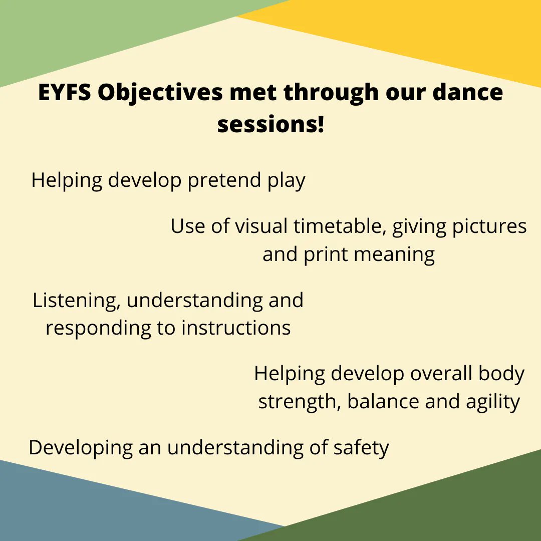 At Tessellation Dance, we strive to meet as many of the EYFS objectives as possible through our dance sessions with children below school age. Here are just a few examples of what the children can achieve after booking us at your setting! 🌟 

#InclusiveDance #EarlyYearsDance
