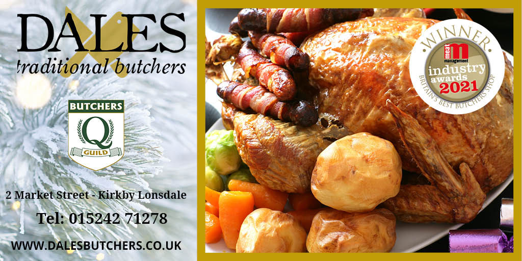 Enjoy the best tasting, farm reared turkey from Dales Traditional Butchers this Christmas.

White or traditional Bronze, our turkeys are all reared over 22 weeks to ensure great flavour and tenderness. Don't delay, order today! bit.ly/3TtPpMr