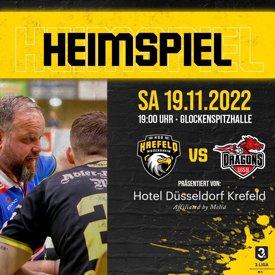 Heimspielwoche! 

Kommenden Samstag geht es in der Glockenspitzhalle wieder auf Punktejagd! 🔥

#handball #heimspiel #krefeld #moers #duisburg #viersen #düsseldorf