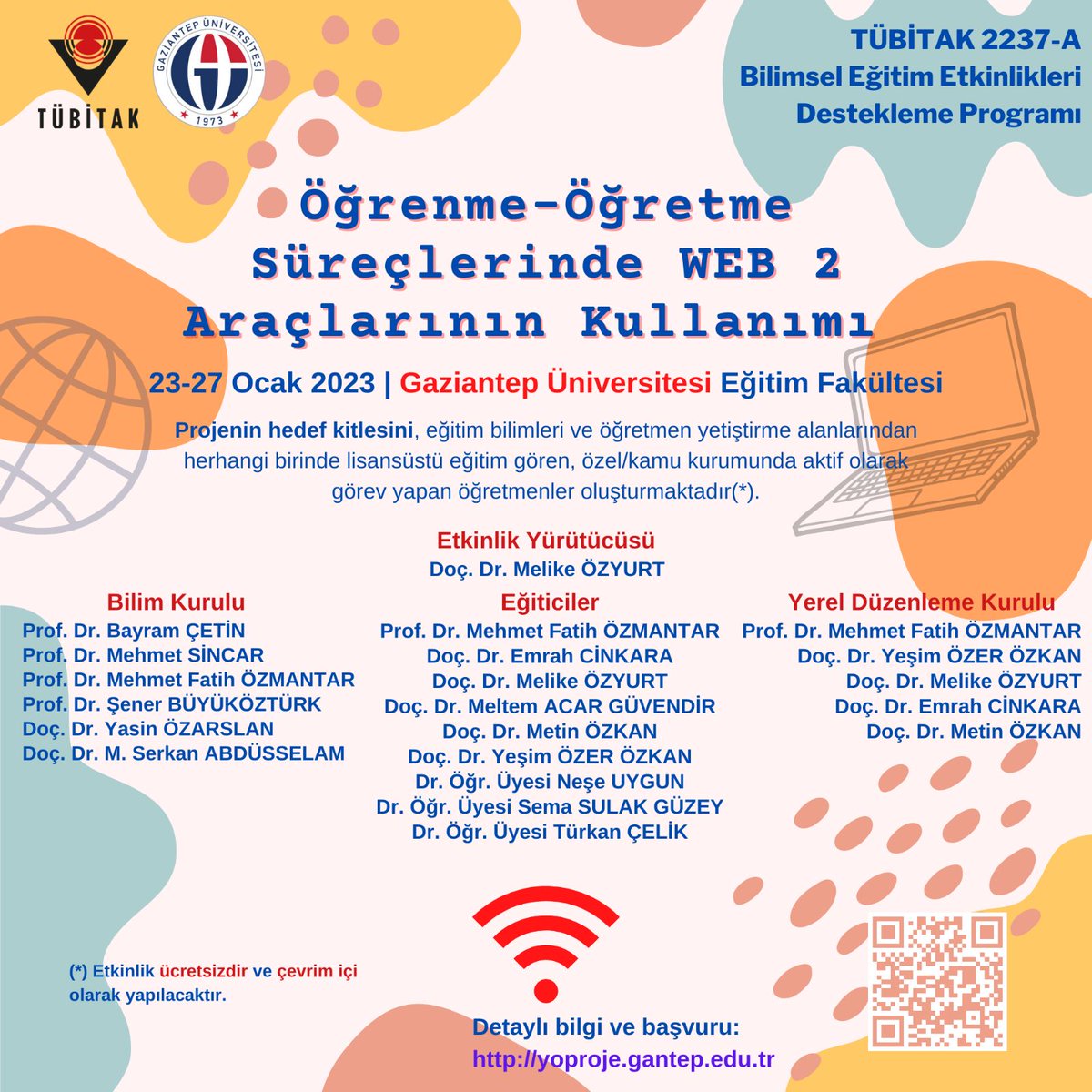 bar_bariss's tweet photo. Lisansüstünde eğitim gören tüm öğretmenler, ücretsiz ve çevrimiçi olarak düzenlenecek olan WEB 2.0 araçlarının öğretim süreçlerinde kullanımı ile ilgili projemize davetlimizdir. Proje sonunda katılımcılare katılım belgesi verilecektir. https://t.co/cW44XzCiFh