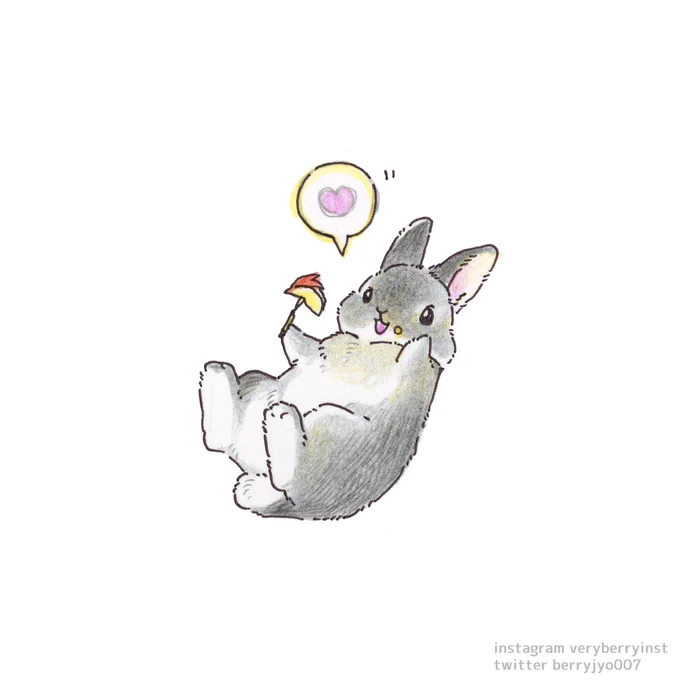 絵本発売記念特別イラストうさぎさんのリンゴだ\わーい/ 