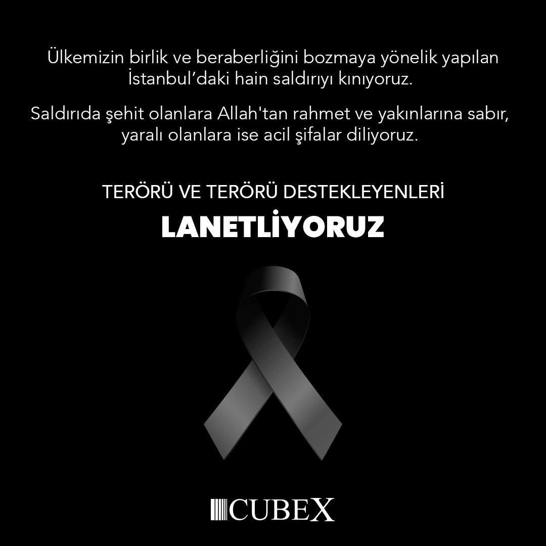 Başımız sağolsun,
#teroeruelanetliyoruz 
#Türkiye
