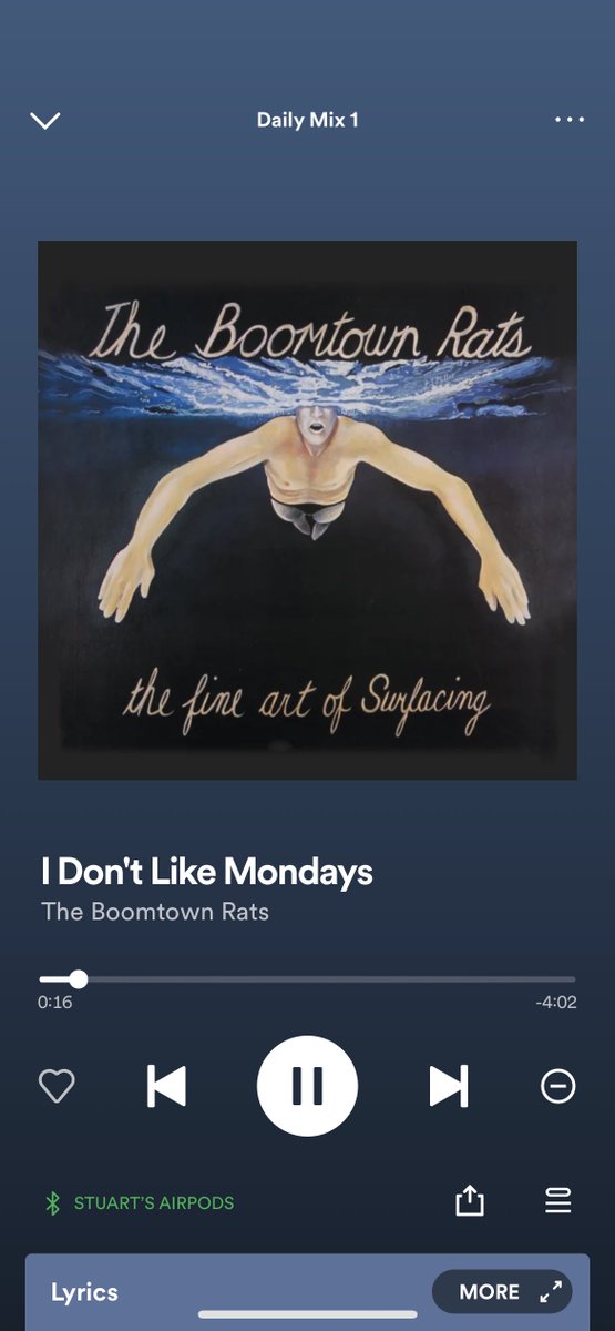 Top tune and very much a mood today
#monday #idontlikemondays