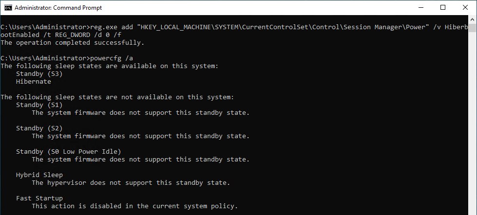 manelrodero's tweet photo. Deshabilitar #FastStartup para que funcione correctamente #WakeOnLAN (#WOL) sin tener que desactivar completamente la hibernación:

reg.exe add "HKEY_LOCAL_MACHINE\SYSTEM\CurrentControlSet\Control\Session Manager\Power" /v HiberbootEnabled /t REG_DWORD /d 0 /f

#mdtpdi https://t.co/u4vNYayKPy