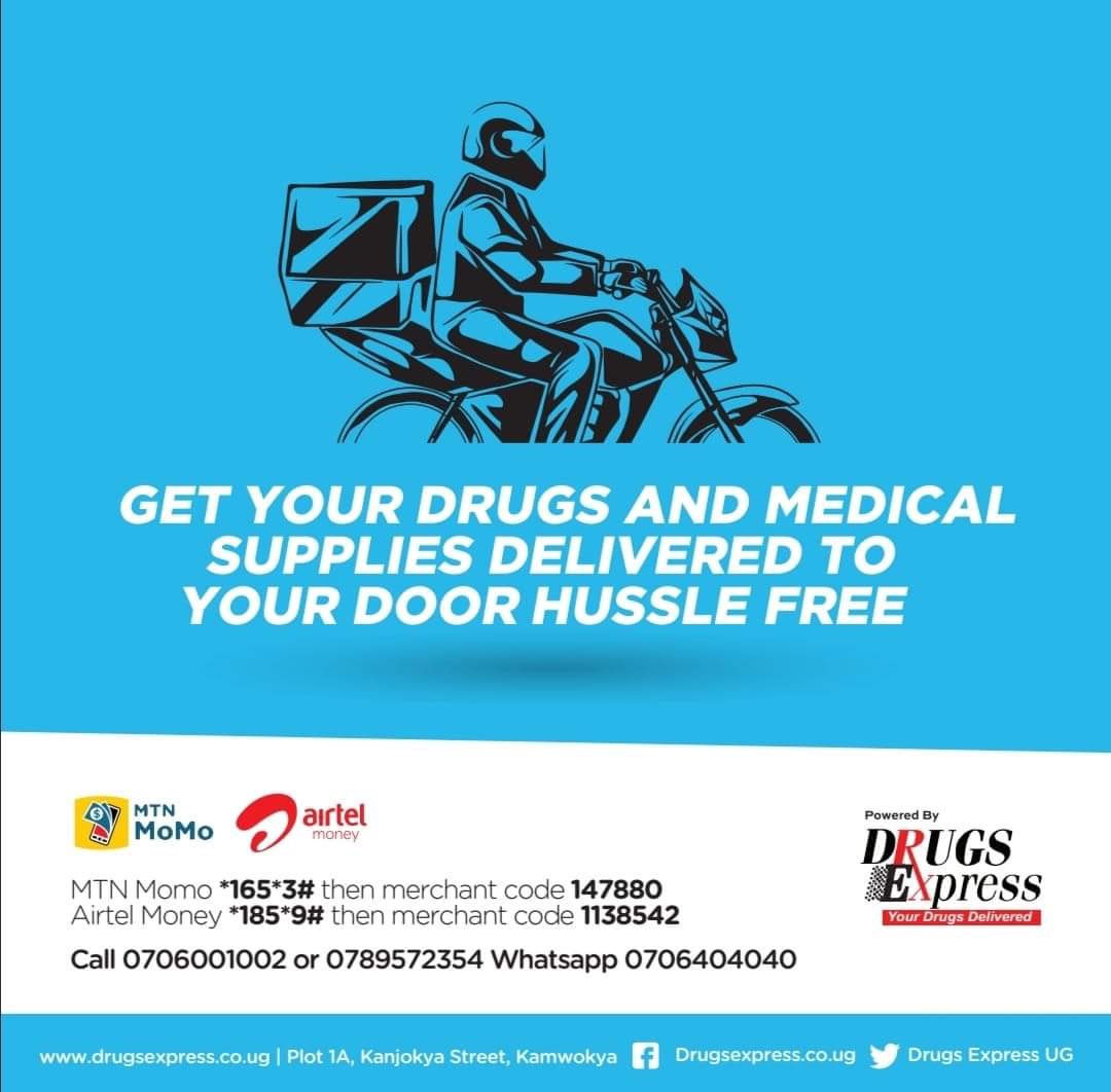 DrugsExpress_Ug's tweet photo. New Week New Passion for your Wellness. Just Call or WhatsApp 0706404040 and let us deliver your Drugs,Supplements and Cosmetics to your workplace or home. #DrugsExpress. Delivering Health with care. https://t.co/2vNB7iB8gm