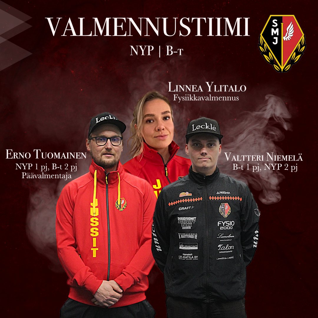 ♦️Naisten valmennustiimi♦️

Erno Tuomainen sekä Valtteri Niemelä luotsaavat naiset kohti Ykköspesiskautta 2023 ✨ Sama kaksikko muodostaa myös B-tyttöjen pelinjohdon! 🥎🔥
Fysiikka valmennuksesta vastaa Linnea Ylitalo.

#mailajussit #pesis #naistenykköspesis #ykköspesis