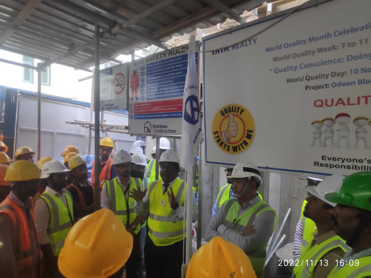 RainbowConstruc's tweet photo. Celebration of World Quality Month at Naadhee and Odeon, event arranged by @TataHousing_MV https://t.co/VZZohcxkra