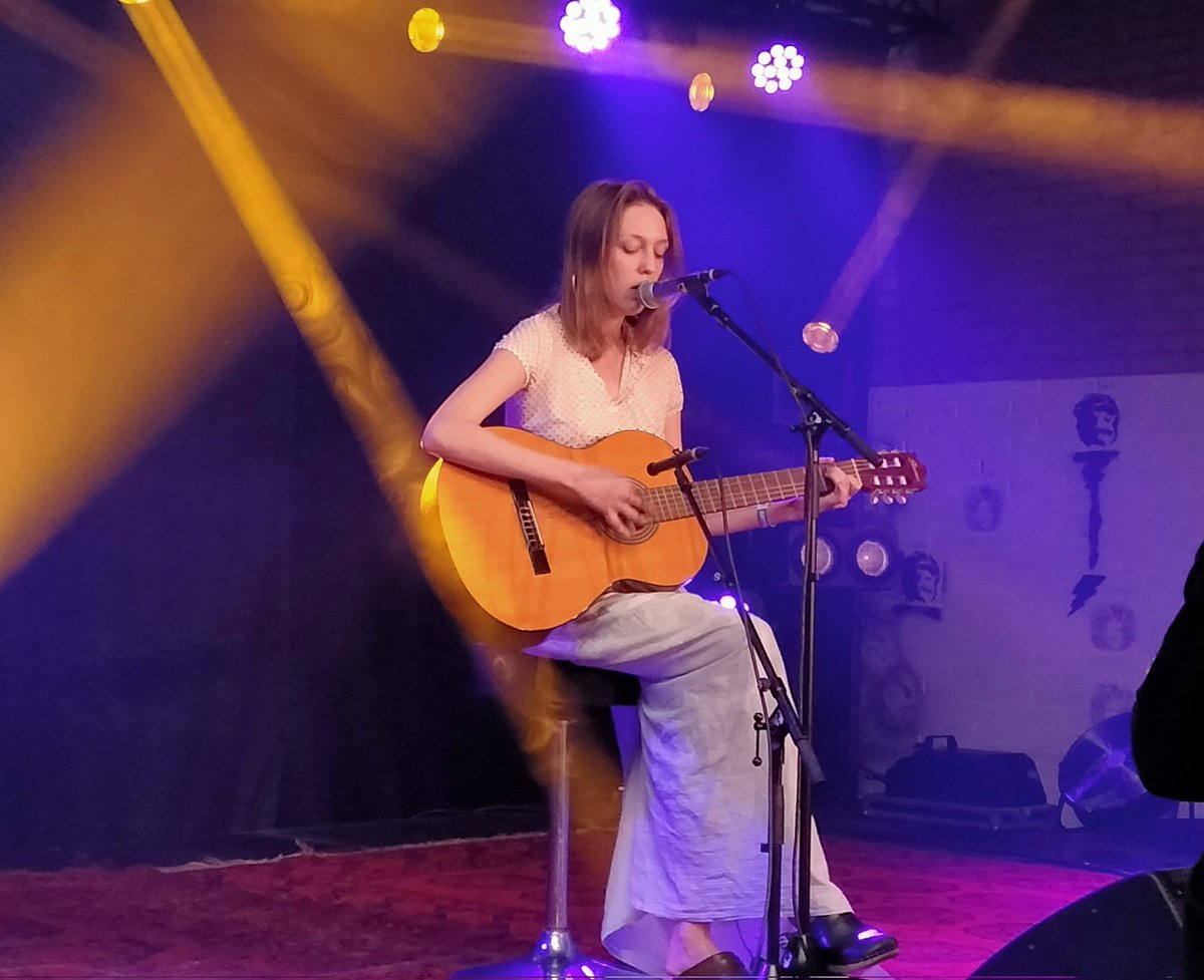 TobiasCotton's tweet photo. Sunday at @LeGuessWho: excellent singer songwriter Anastasia Coope playing her first European tour, Senegalese/Swedish group The Wau Wau Collective bringing great vibes, Australian band EXEK do fantastic sounding post-punk. #anastasiacoope #wauwaucollective #exek #leguesswho https://t.co/8XUR2uvF1m