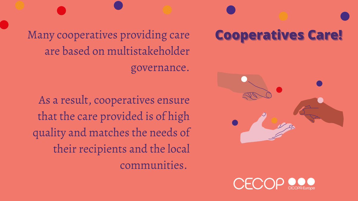 SocialEcoEU's tweet photo. 🤝Tomorrow, 15 November at ⏰13:30 don’t miss the @CECOP_coops conference of #CooperativeCare with high-level 🗣️
🚀An opportunity to empower #coops providing #qualityworkingconditions, #equality& #solidarity, #multistakeholdergovernance & #communitycare. https://t.co/l5aIamGN7N