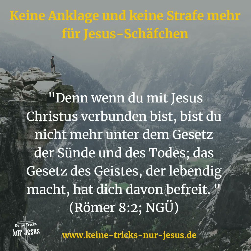 Befreit durch Jesus. Keine Anklage und keine Strafe mehr für unsere Sünden ⇒ ktnj.xyz/2VOWHNh
