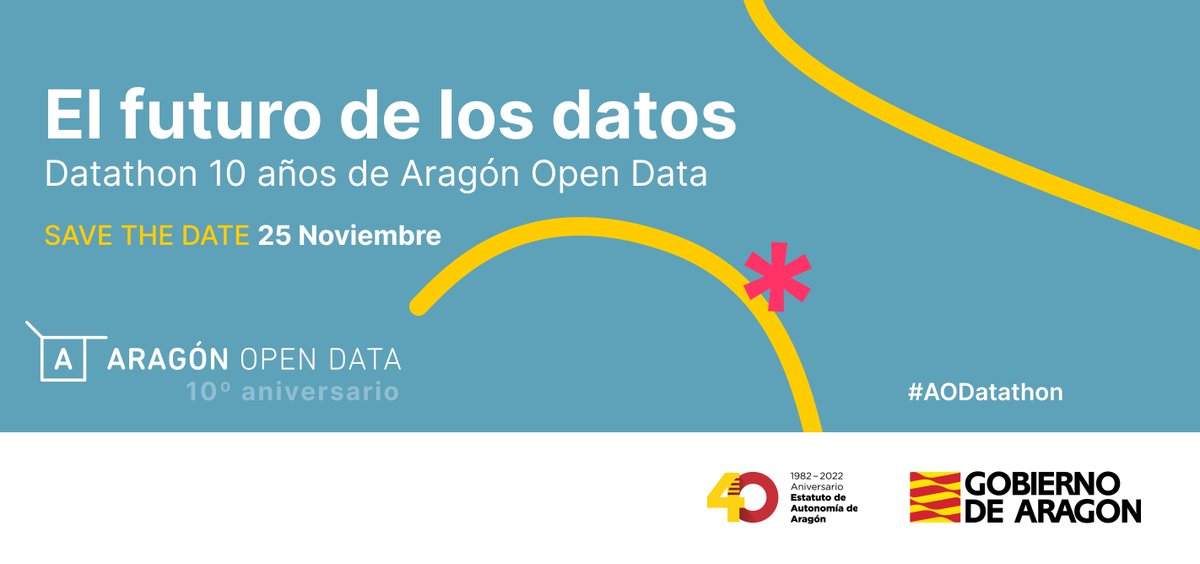 ¿Quieres participar en este Datathon? “El futuro de los datos” es un encuentro organizado por <a href="/AragonOpenData/">Aragón Open Data</a> y <a href="/Fractal_UXSD/">Fractal Strategy</a>. Asume el reto de trabajar en la creación de nuevos servicios de utilidad para la sociedad, a partir de los datos abiertos disponibles en la plataforma.