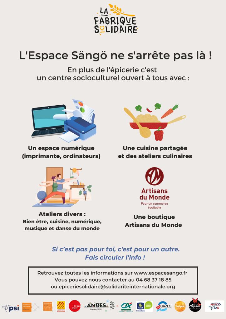 Le jeudi 10 novembre, la Fondation UPVD était présente pour l'inauguration de la Fabrique Solidaire à l'Espace Sängö 🤝

L'objectif de cette épicerie solidaire est de proposer des produits alimentaires et des produits d'hygiène à un coût réduit 🍏🥕

👉 espacesango.fr