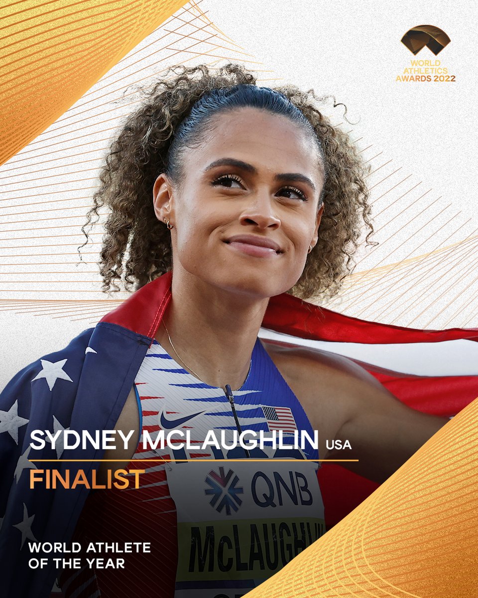Female Athlete of the Year Finalist ✨ @GoSydGo 🇺🇸 Find out who will be crowned winner at the #AthleticsAwards on 5 December 👑