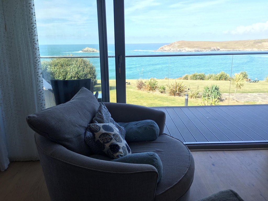 If you can picture yourself sitting in this chair looking out over Crantock beach, then you'd better have a closer look at Surf (15) ;) It has four bedrooms over three floors and a seperate sitting room for that bit of extra space.