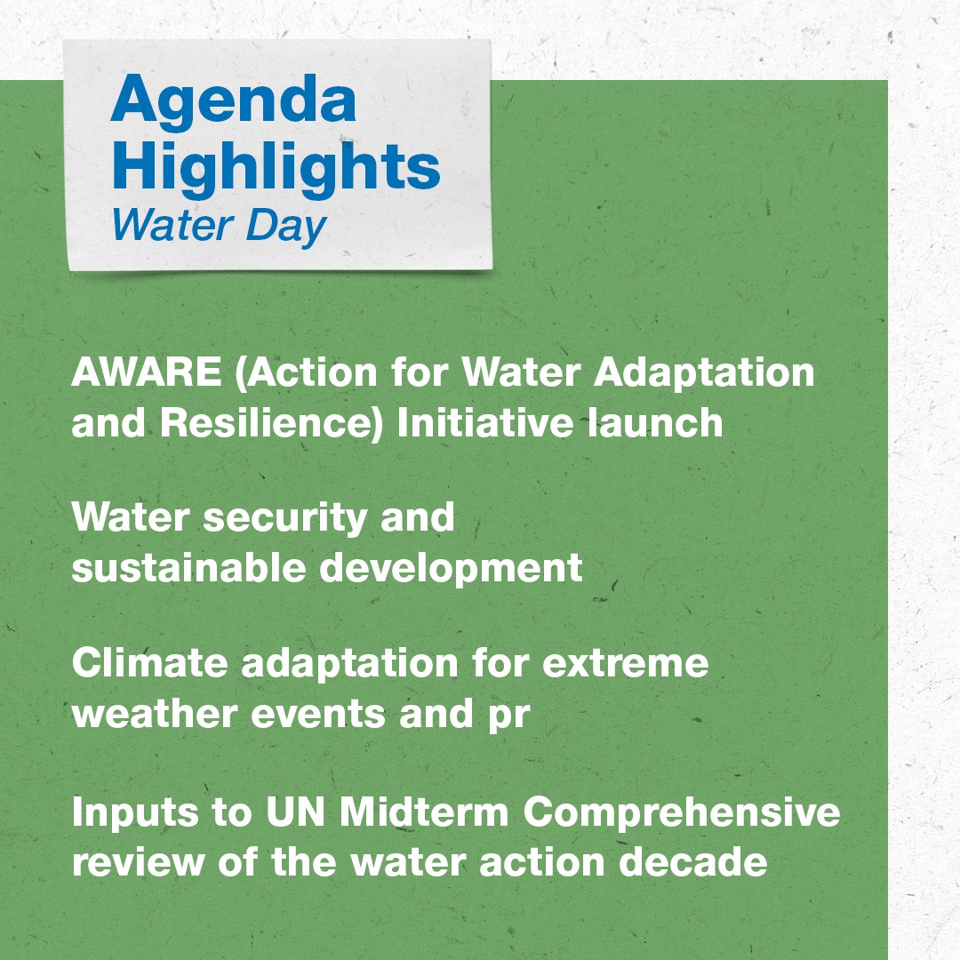 Today’s Gender &amp; Water Day Agenda Highlights at #COP27

#TogetherForImplementation