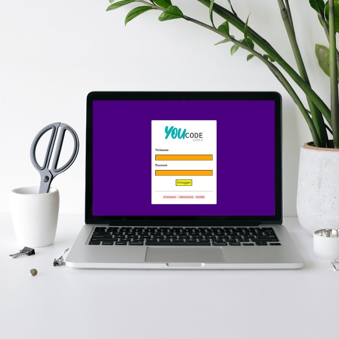 Was ist denn mit der YouCodeGirls-Seite los? Keine Sorge, hier ist alles in Ordnung – Mia hat bloß die Login-Seite umgestaltet. 🎨 
Du möchtest das auch machen? Dann registriere dich jetzt! 👉 youcodegirls.de/portal/login
#youcodegirls #login #machmitangebote #programmieren #schule