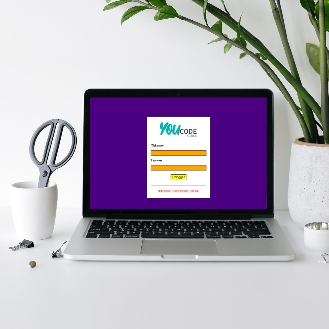 Was ist denn mit der YouCodeGirls-Seite los? Keine Sorge, hier ist alles in Ordnung – Mia hat bloß die Login-Seite umgestaltet. 🎨 Du möchtest das auch machen? Dann registriere dich jetzt! 👉 youcodegirls.de/portal/login #youcodegirls #login #machmitangebote #programmieren #schule