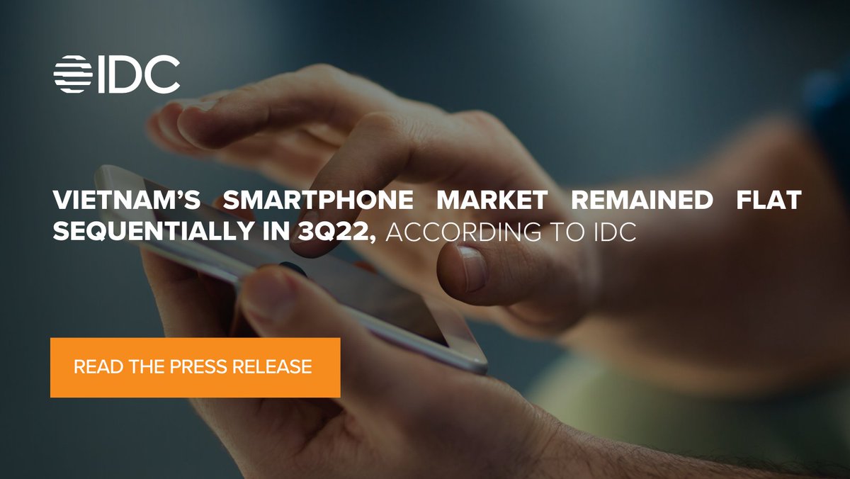 Vietnam’s #smartphone shipments grew sequentially by 1.6% to reach 3.2 million units in 3Q22. #Samsung remained the market leader, followed by #OPPO and #Xiaomi. 

Read more in our press release: bit.ly/3E8LO0G