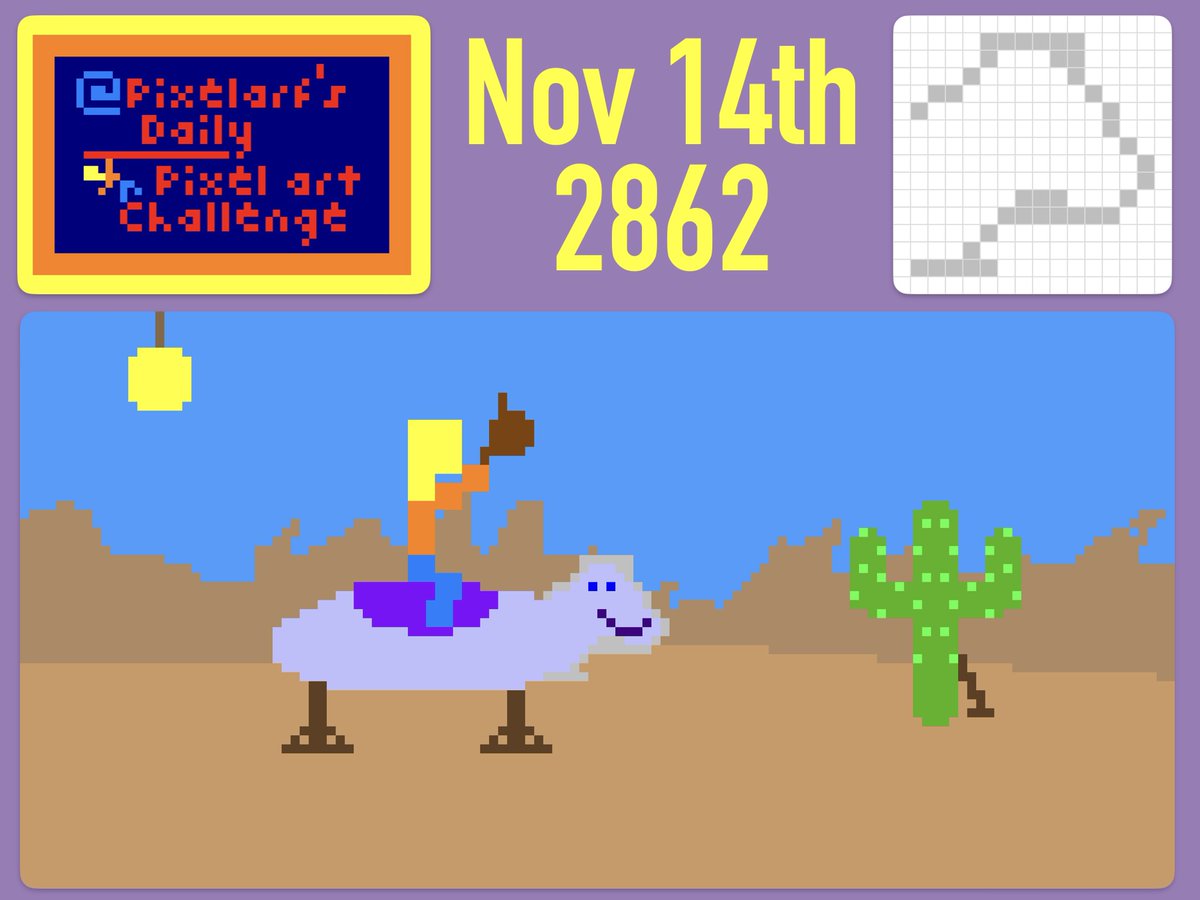 platdude's tweet image. Yeehaaa
Daily #pixelart at AGameAWeek.com/Pixelart (@pixelarf)