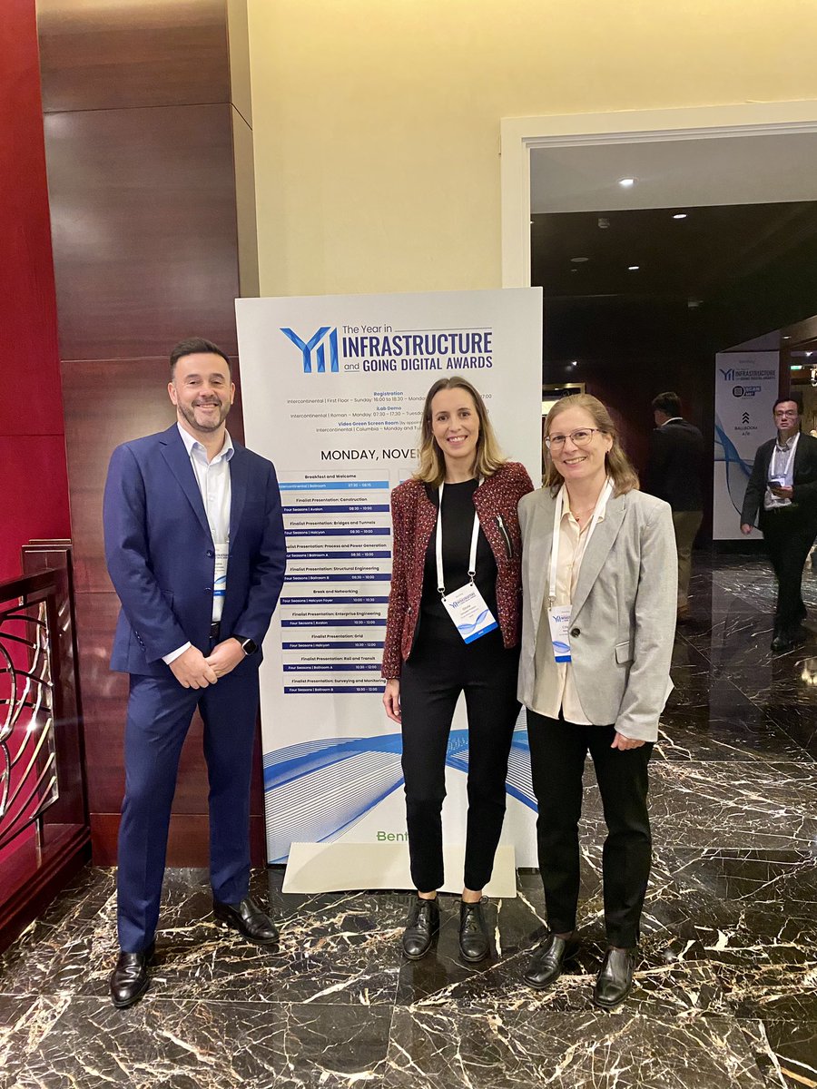 Alejandro Maceira 💧 (@amaceira) on Twitter photo The <a href="/smartwatermag/">Smart Water Magazine 💧</a> super team, ready to offer the best coverage of the Year Infrastructure and <a href="/BentleySystems/">Bentley Systems, Inc</a>' Going Digital Awards, one of the most important events in the world of digitalisation and infrastructure.
#YII2022, <a href="/BentleySystemES/">Bentley Systems España y LATAM</a> The <a href="/smartwatermag/">Smart Water Magazine 💧</a> super team, ready to offer the best coverage of the Year Infrastructure and <a href="/BentleySystems/">Bentley Systems, Inc</a>' Going Digital Awards, one of the most important events in the world of digitalisation and infrastructure.
#YII2022, <a href="/BentleySystemES/">Bentley Systems España y LATAM</a>