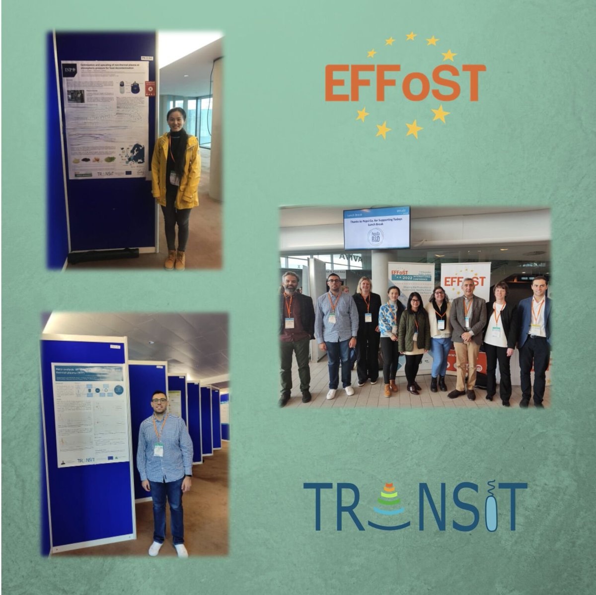 Last week the #EFFoST International Conference happened and some our ESRs and partners were present 
George and Yijiao had the opportunity to share their most recent TRANSIT results.