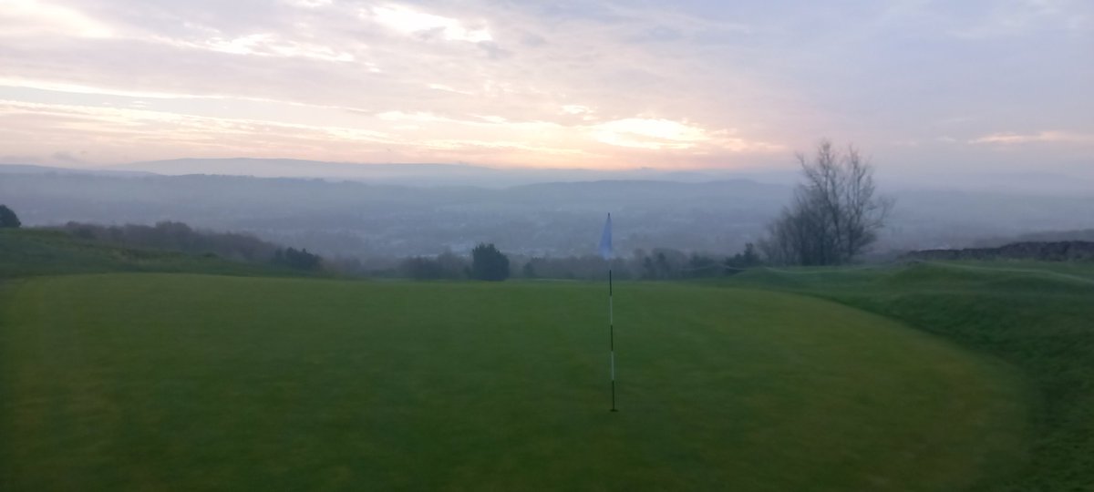 Lovely morning to be mowing greens #golf #kendal #lakes #lakedistrict