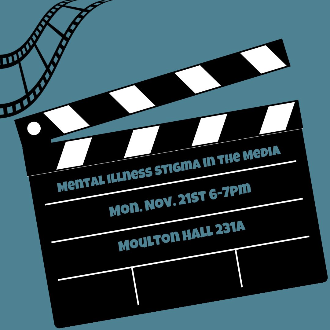 Next week! Join us to learn about mental illness stigma depicted in the media. Register at the link in our bio!