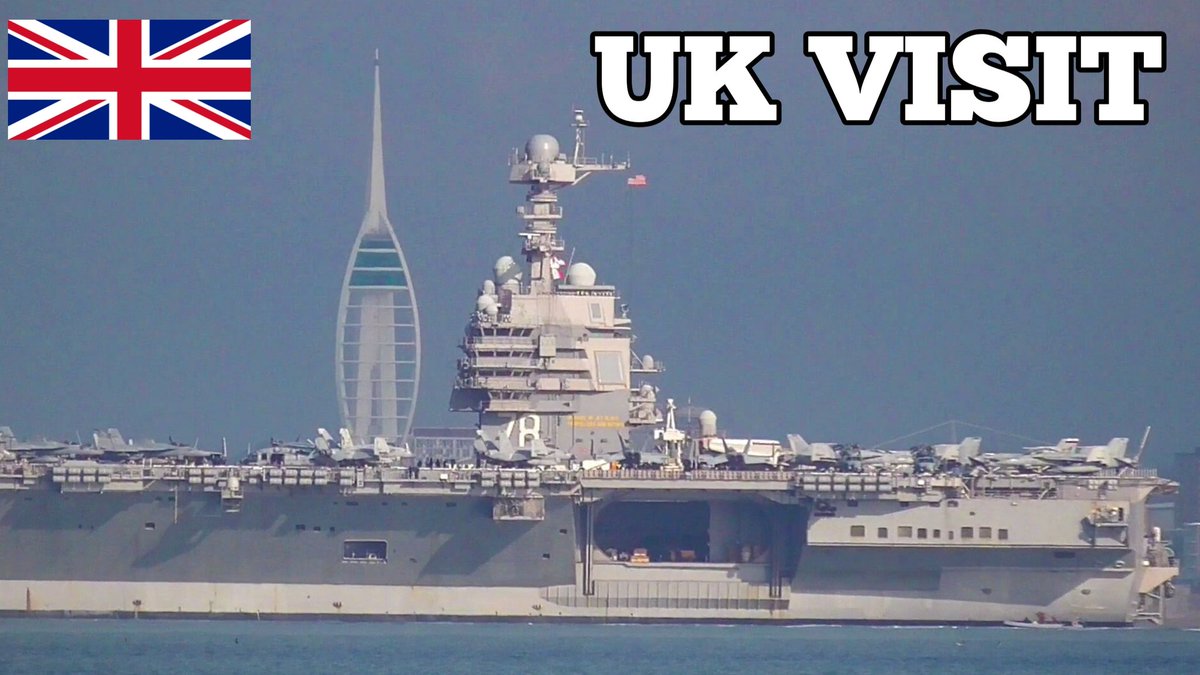 Worlds biggest warship Uss Gerald R Ford visits Portsmouth Uk. The Aircraft carrier is to big to enter Portsmouth port so has anchored off stokes bay in the solent 

#Portsmouth #USSGeraldRFord
#cvn78 #Warship78 #aircraftcarrier
youtu.be/RQhbfXhnNtQ
