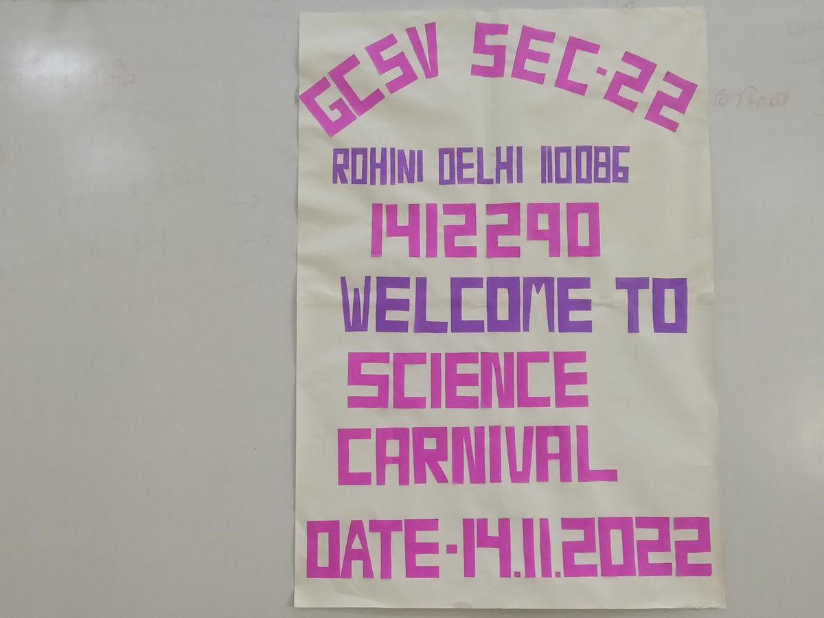 Nawneet161's tweet photo. Grand Science Carnival celebrated at GCSV,SEC-22,ROHINI(1412290).
where aspiring Scientists shown their outstanding Scientific temprament and give us assurance to meet the challenges of 21st century with sensible efforts.
@msisodia 
@Dir_Education 
@gupta_iitdelhi 
@PbpandeyB https://t.co/PZBpS2snKZ