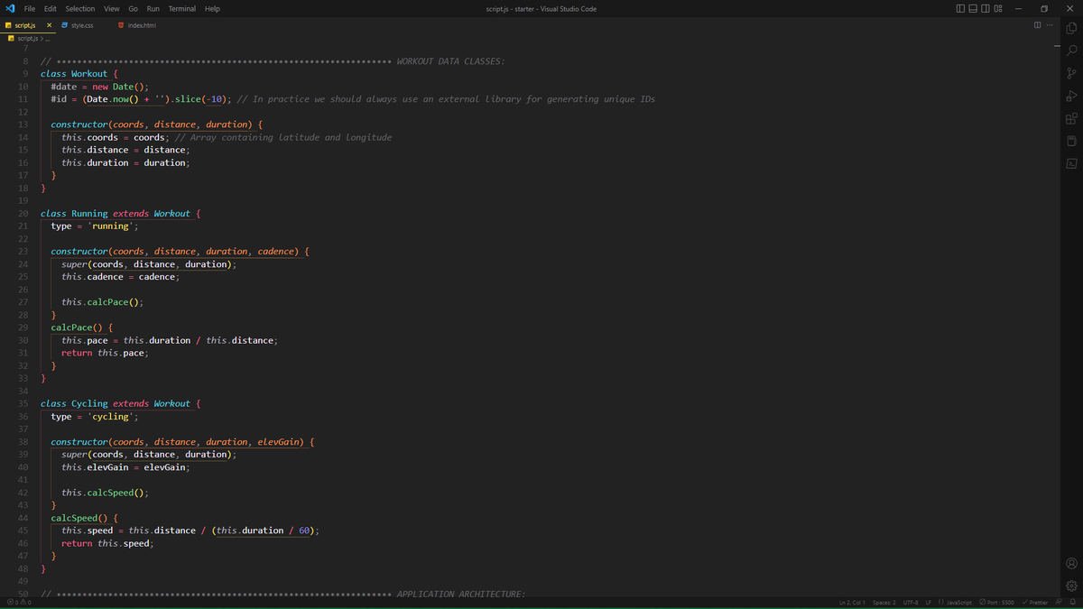 rishikesh_negi's tweet photo. Day 152 #100DaysOfCode 
JavaScript :
✅OOP Classes for creating workout Instances based on inputs received from the user in the app
✅Input Validation using reusable Helper Functions
✅Creating different types of workout Instances based on the workout type selected by the user https://t.co/FHMbJ22lkE