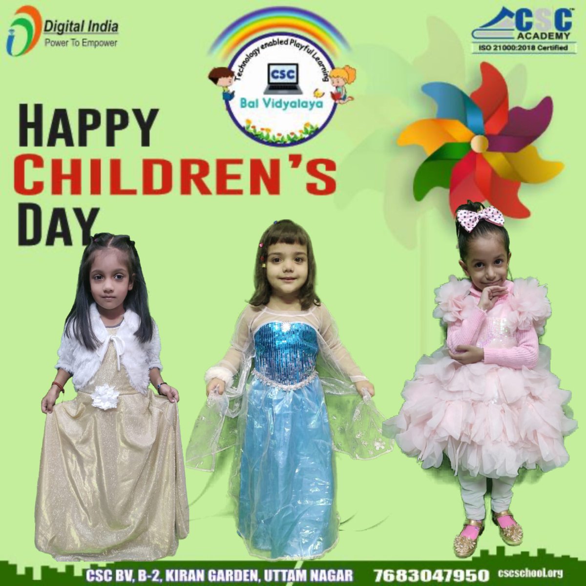 DrVipinDBA's tweet image. Clicks of Fancy Dress Event on Children’s Day at CSC Bal Vidyalaya Kiran Garden Uttam Nagar. Lovely Kids Participated Very Well. #cscbalvidyalaya #technologyenabledplayfullearning  #NEP2020 #cscbvlearninghubchapterdelhi 
@VivekKu00544358 @dintya15 @ceo_csc , @VineetKapoorlmp