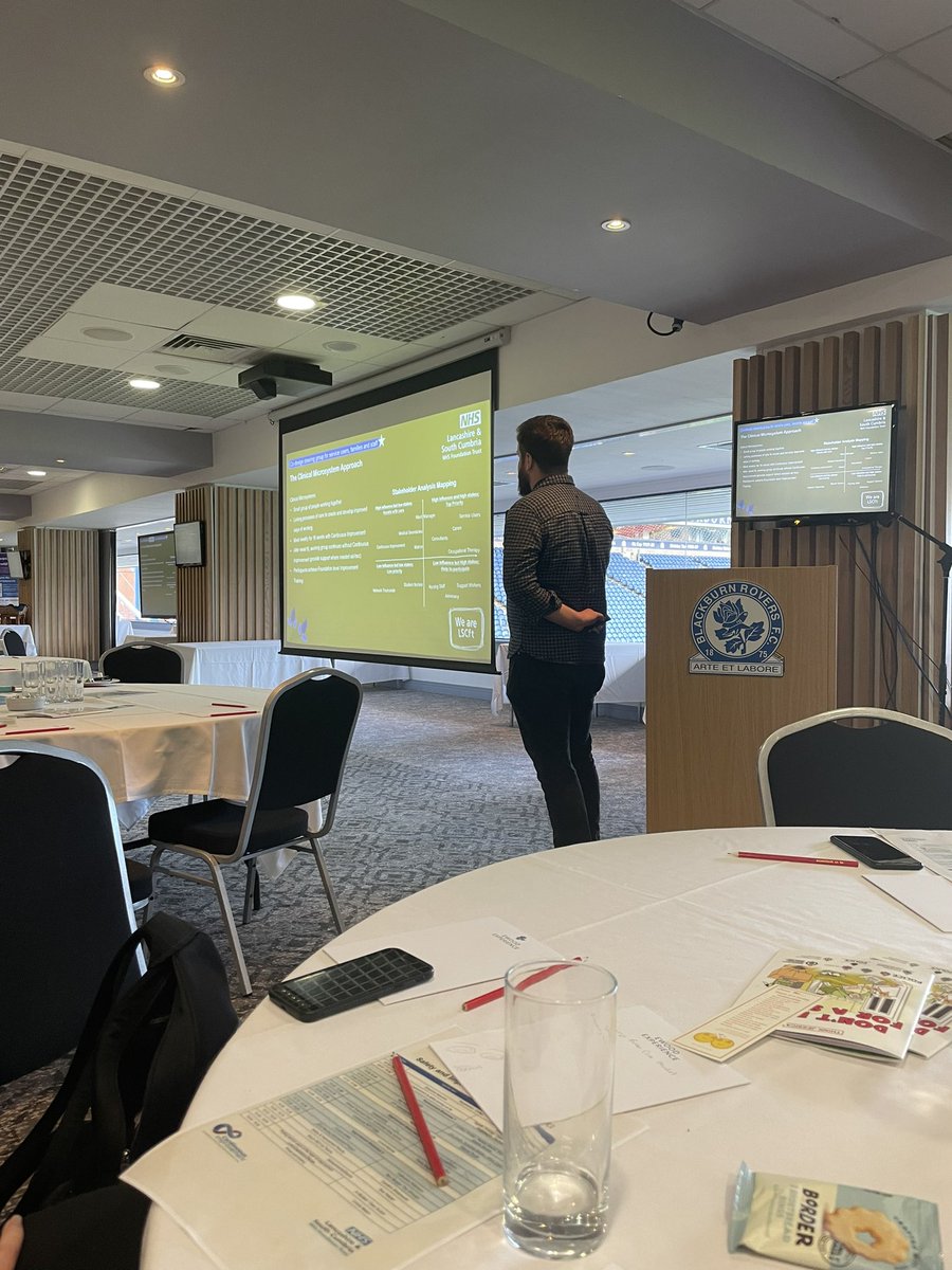 LisaAtkinsonQI's tweet photo. Ben Morgan, Ward Manager at the Orchard, presenting the CPA improvement clinical microsystem. Looking forward to continuing to work with you all on the SAFER collaborative and continuing this great work! @Racheal_Hold @LauraBNorth1 @RosieFrostNHS #lscftsafeimprove22 https://t.co/JccCd6VlqQ