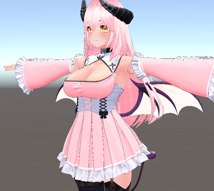 衣装もピンクにしてみたけどピンクすぎた 