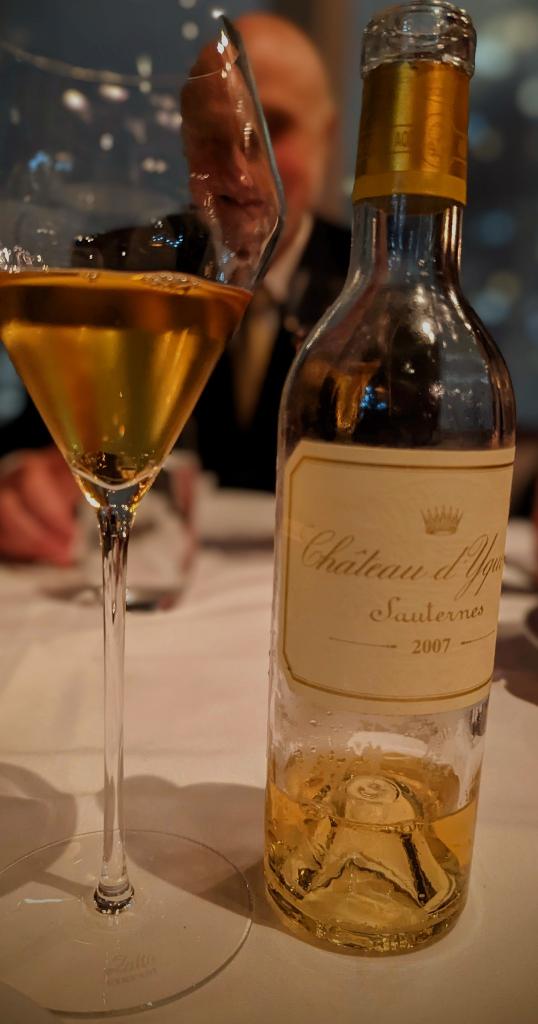 No better way to end the night than with a glass of d’yquem, who’s with me?