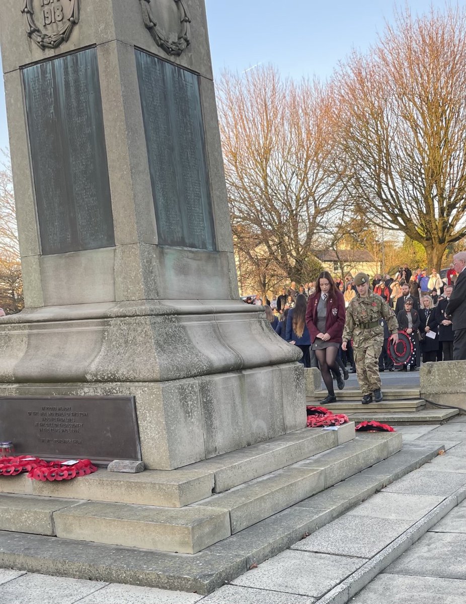 RSHS_HighSchool's tweet photo. Yesterday some of our Staff, Students and Parents attended the local Remembrance Day Service. https://t.co/hEvDTU1WAj