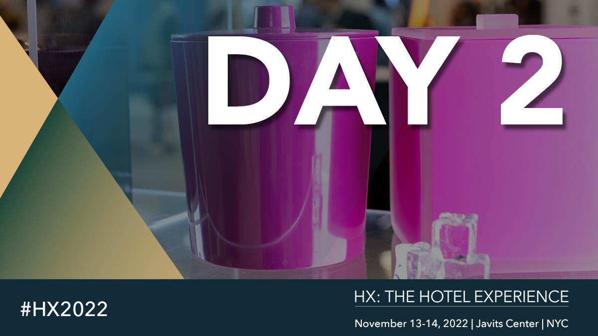 It's Day 2 at #HX2022! Connect with other hotel owner/operators and management groups with a thought-provoking conference lineup that provides critical insight into the latest industry trends and business growth strategies. View today's agenda: thehotelexperience.com/show/agenda-at…
