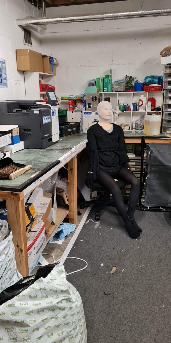 Found at 2 am on Sunday morning when going in to a darkened office/workshop at <a href="/BristolOldVic/">Bristol Old Vic</a> to collect my printing...

#Bernard ?  <a href="/taskmaster/">Taskmaster</a>