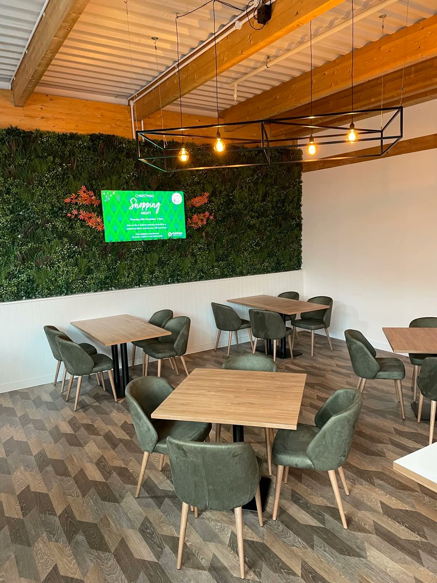Another great project completed for Dobbies Garden Centre. Here’s a sneak peek of the refurbed Gillingham site featuring our Alissa side chairs and twin Inox table bases with oak laminate tops. More info coming soon!  

View similar projects → buff.ly/3hHbREA