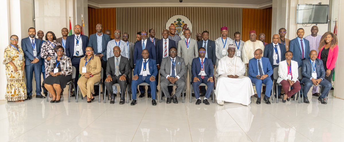 The distinguished participants attending the high level Ministerial Project Steering Committee Meeting in The Gambia under the Africa Higher Education Centers of Excellence for Development Impact Project on Monday 14th Nov 2022 #ACEImpact #HigherEducation #TheGambia