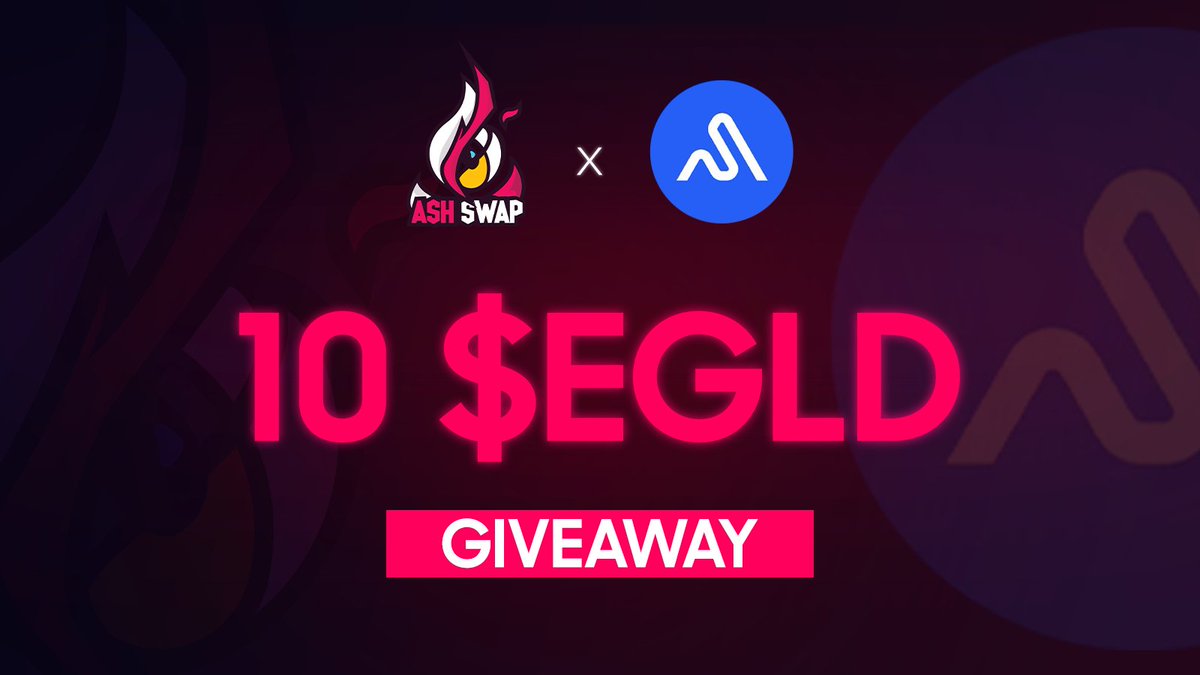 #AshSwap community, to celebrate our new partnership with <a href="/autoscale_/">autoscale</a> we're giving away 10 $EGLD to 10 lucky winners!

Tasks ✅

1️⃣ RT &amp; Tag 3 Friends
2️⃣ Follow <a href="/ash_swap/">AshSwap 🔥</a>
3️⃣ Follow <a href="/autoscale_/">autoscale</a>

Competition runs for 5 days, GOOD LUCK!

#StableSwap #Elrond #staking #ElrondCommunity