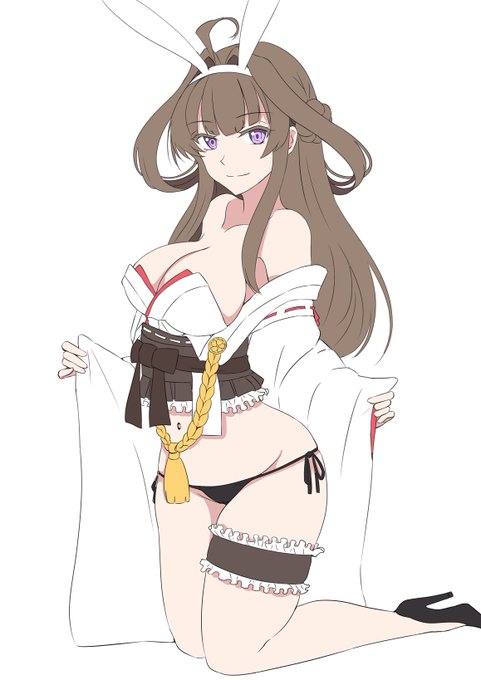 和バニーも清書していくー
膝立ちだと並べにくいから素直に立ポーズにするかちょいと悩む 