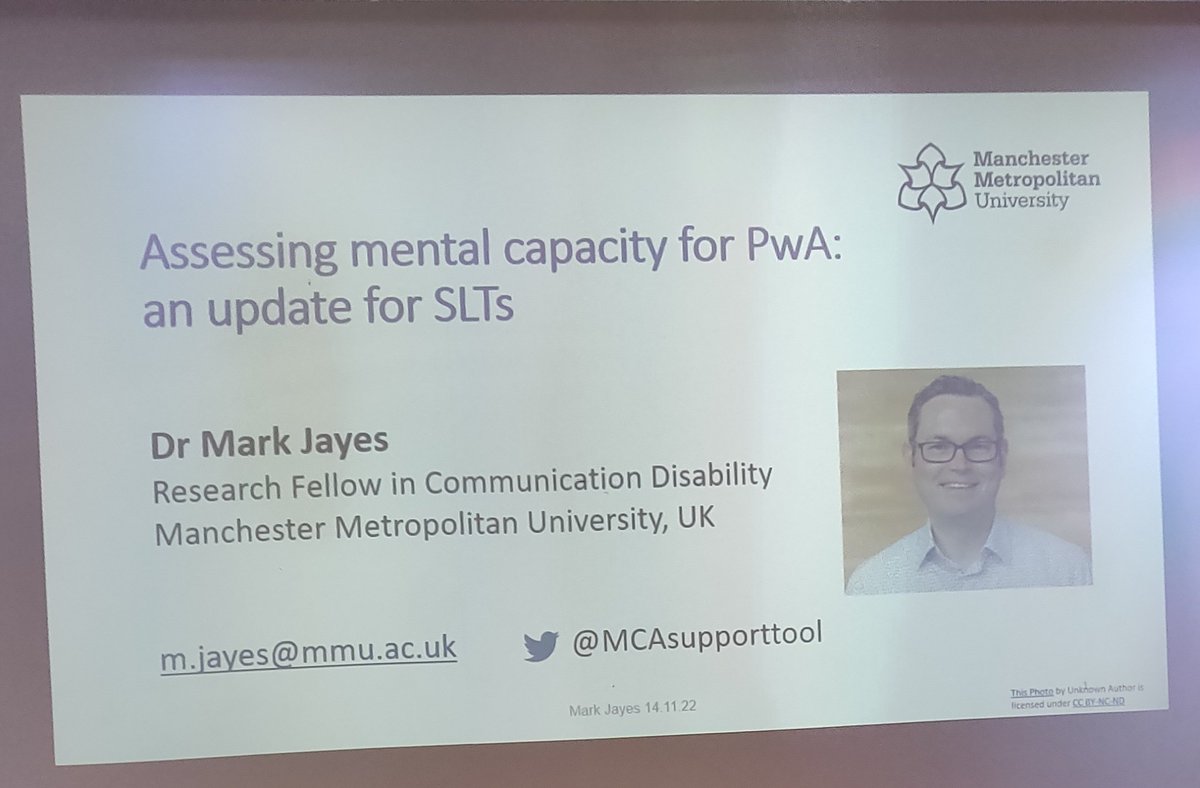 SLTGabby's tweet photo. Great interactive talk on mental capacity assessments at the @EMYaphasia_CEN with @MCAsupporttool this morning! https://t.co/Jj6mg7nGAL