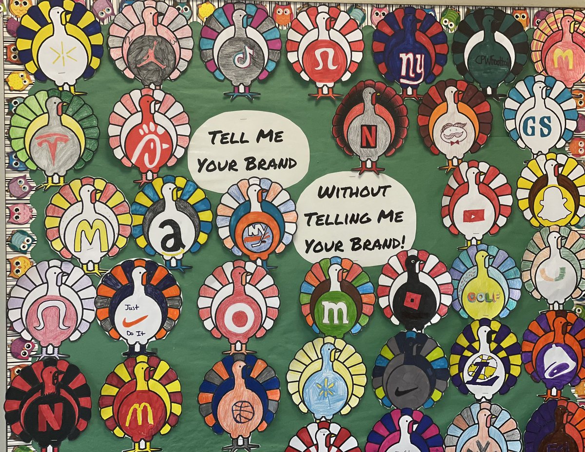 Tell me your Brand! Wheatley’s business classes getting creative with a Thanksgiving twist! #turkeybrands #ewlearns <a href="/EWSDMath/">Robert Teseo, Ed.D.</a>
