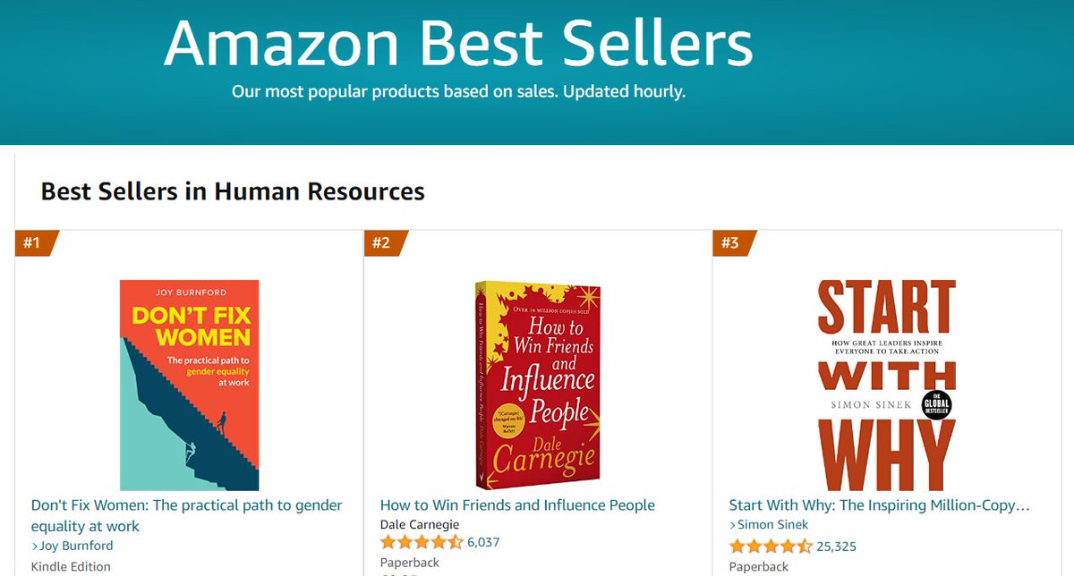 Don’t Fix Women is a #bestseller! 🎉 So exciting to see it hit the top number #1 spot in three Amazon categories including Human Resources on its launch today. #dontfixwomen #bestseller <a href="/PIPtalking/">Practical Inspiration Publishing</a>
